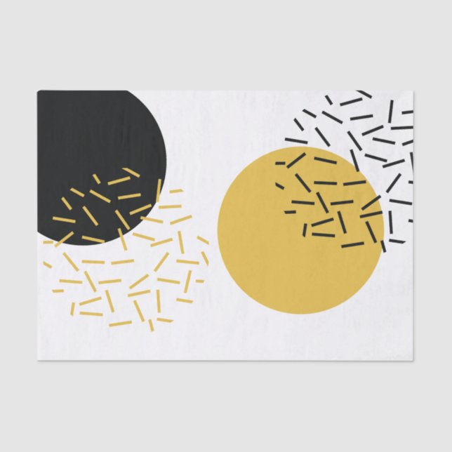 Einfache, moderne, trendige urbane geometrische gr seidenpapier (Vorderseite)