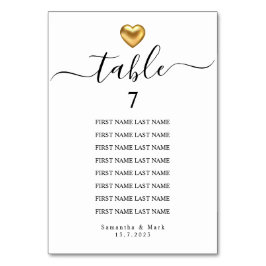 Einfache moderne Typografie-Hochzeitsstiftung - Ti Tischnummer