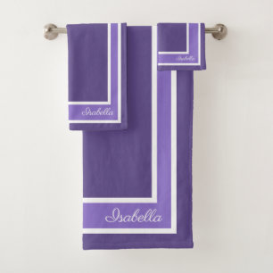 Einfache moderne Ultra-Violet Badhandtuch Set