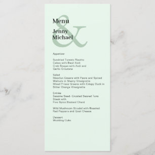 Einfache, moderne und hellgrüne Karte