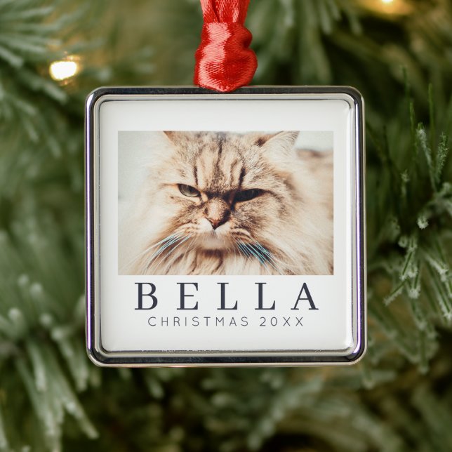 Einfache, moderne und individuelle Foto Ornament Aus Metall (Baum)