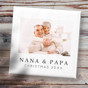 Einfache, moderne und individuelle Oma Foto Holida Magnet