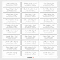 Einfache, moderne und schicke Adresse für Hochzeit