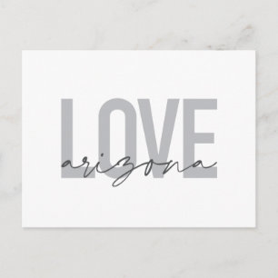 Einfache, moderne, urbane, coole Design Liebe Ariz Postkarte