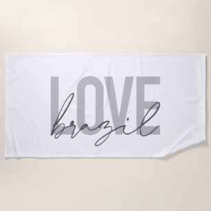 Einfache, moderne, urbane, coole Design-Liebe Bras Strandtuch