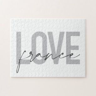 Einfache, moderne, urbane, coole Design Liebe Fran Puzzle