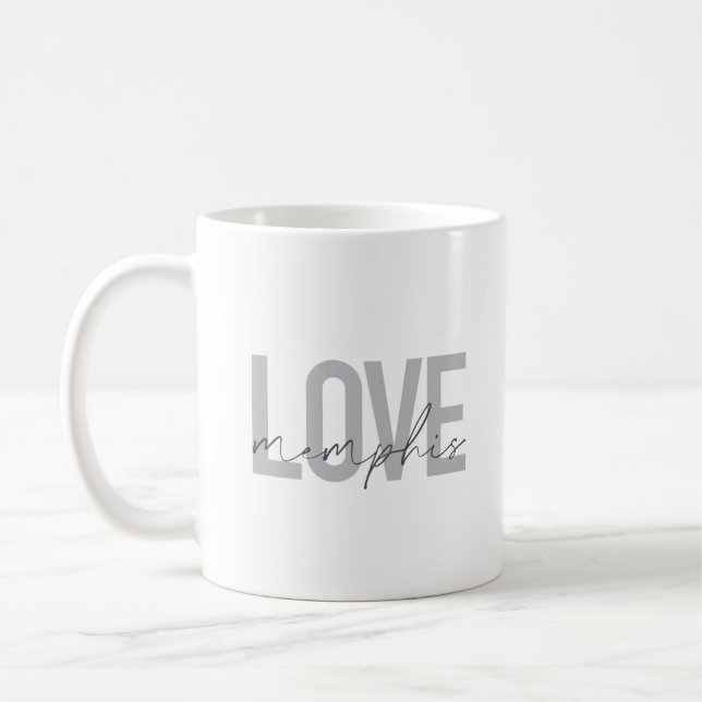 Einfache, moderne, urbane, coole Design Liebe Memp Kaffeetasse (Links)