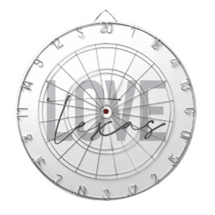 Einfache, moderne, urbane, coole Design Liebe Texa Dartscheibe