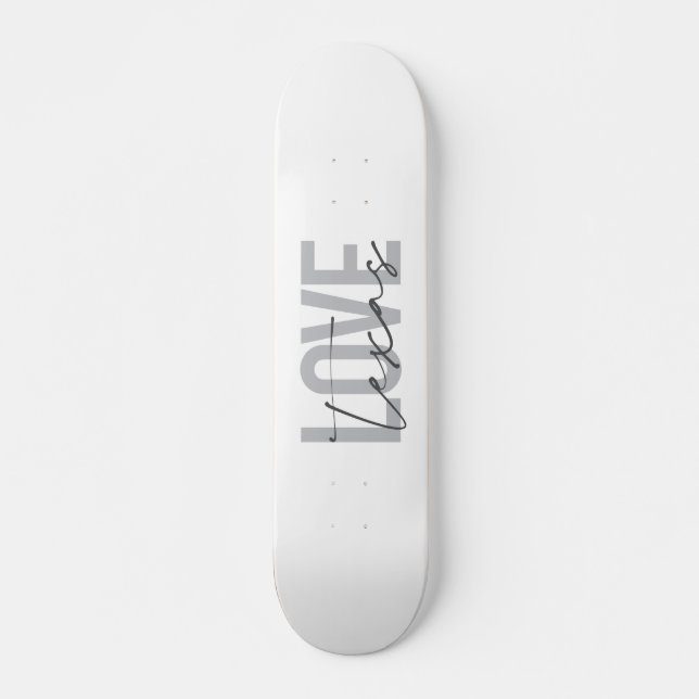 Einfache, moderne, urbane, coole Design Liebe Texa Skateboard (Vorne)