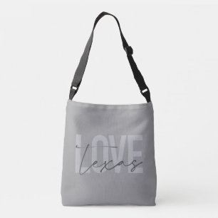 Einfache, moderne, urbane, coole Design Liebe Texa Tragetaschen Mit Langen Trägern
