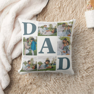 Einfache Moderne Väter Tag Vater 6 Foto Familie Kissen