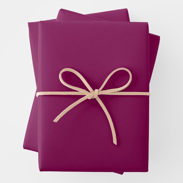 EINFACHE MODERNE WEINFARBENE HOCHZEIT  GESCHENKPAPIER SET (Beispiel)