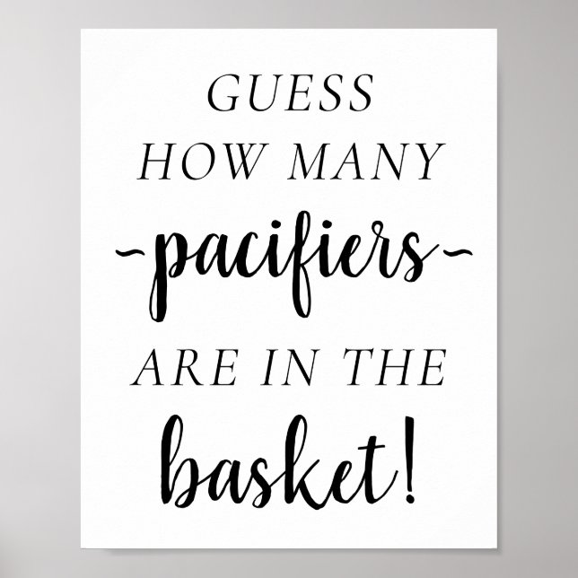 Einfache Moderne wie viele | Classic Guessing Game Poster (Vorne)