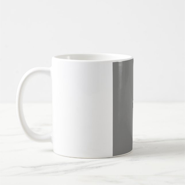 Einfache Mondphasen-Tasse mit Linienkunst - Monoch Kaffeetasse (Links)