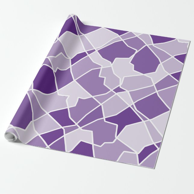 Einfache, monochrome geometrische Kontrast Random- Geschenkpapier (Ungerollt)