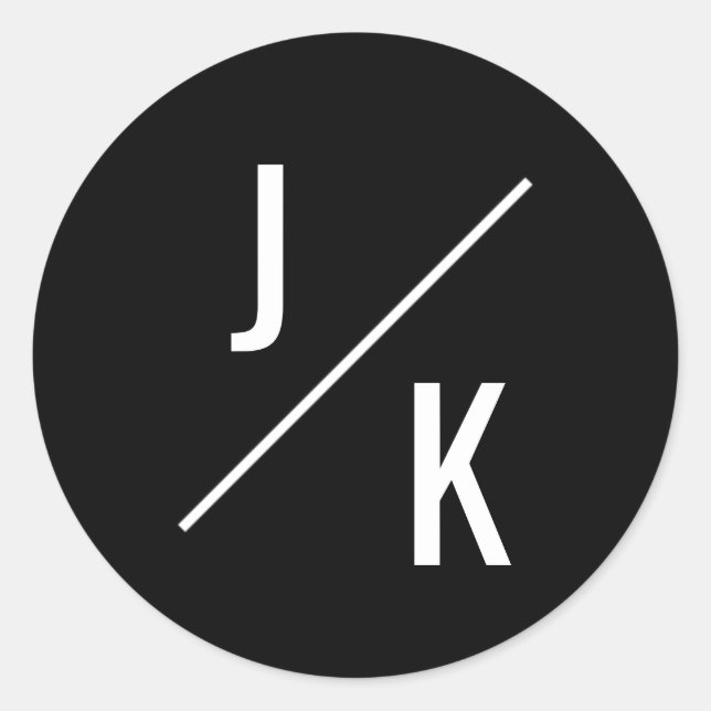 Einfache monochrome Kreise bevorzugen Aufkleber (Vorderseite)