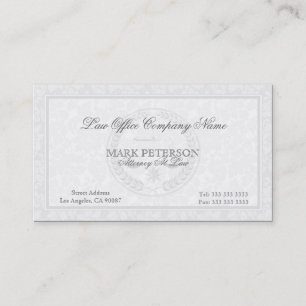 Einfache monochrome und Damaskus-Anwälte Visitenkarte