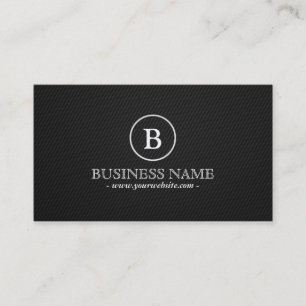 Einfache Monogram Financial Advisor Business Card Visitenkarte