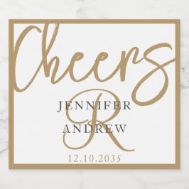 Einfache Monogram Gold Calligraphy Script-Sparklin