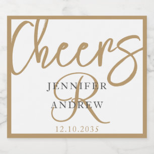 Einfache Monogram Gold Calligraphy Script-Sparklin