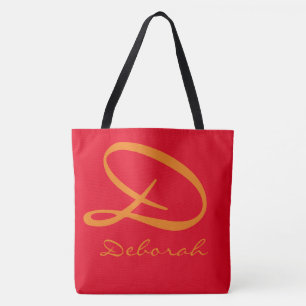 einfache Monogramm auf hot_red