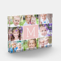 Einfache monogramm-EDITABLE-FARBEN-Akryllischer Fo