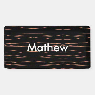 Einfache Monogramm fügen Sie den Namen Mann minima Banner