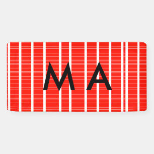 Einfache Monogramm fügen Sie den Namen Mann minima Banner