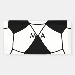 Einfache Monogramm fügen Sie den Namen Mann minima Banner