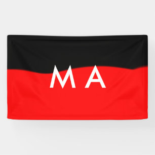 Einfache Monogramm fügen Sie den Namen Mann minima Banner