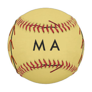 Einfache Monogramm fügen Sie den Namen Mann minima Baseball