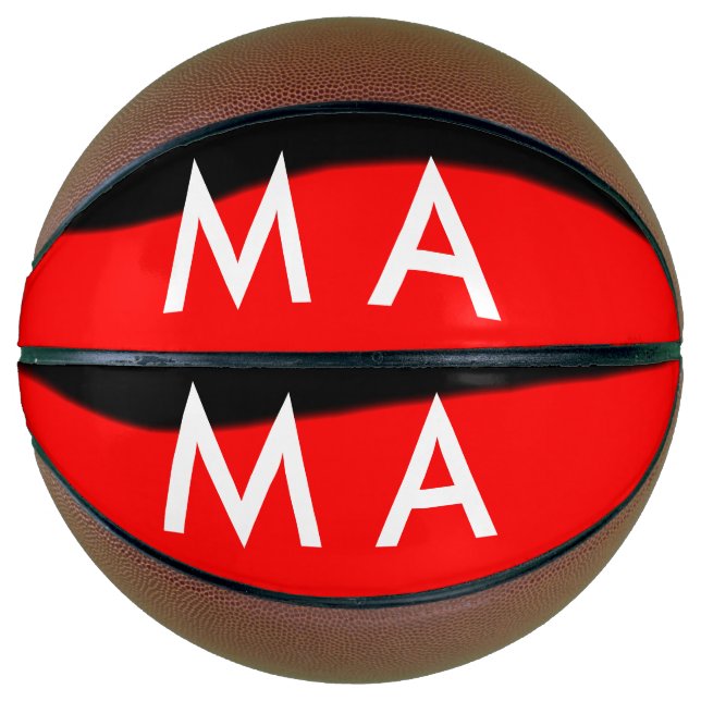Einfache Monogramm fügen Sie den Namen Mann minima Basketball (Vorderseite)