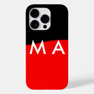 Einfache Monogramm fügen Sie den Namen Mann minima Case-Mate iPhone 14 Pro Hülle