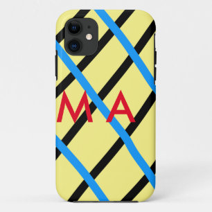 Einfache Monogramm fügen Sie den Namen Mann minima Case-Mate iPhone Hülle