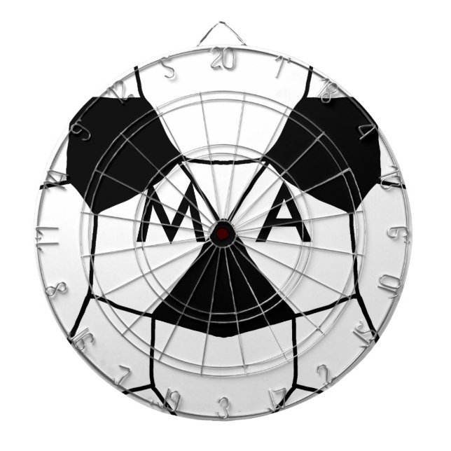 Einfache Monogramm fügen Sie den Namen Mann minima Dartscheibe (vorne)
