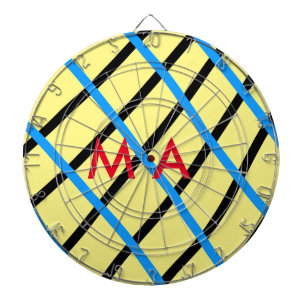 Einfache Monogramm fügen Sie den Namen Mann minima Dartscheibe