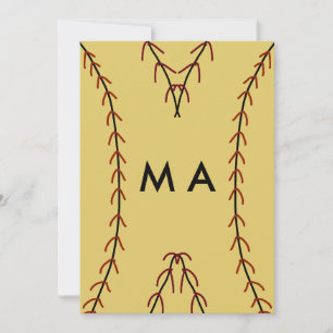 Einfache Monogramm fügen Sie den Namen Mann minima Feiertagskarte