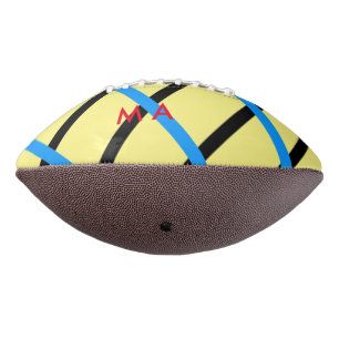 Einfache Monogramm fügen Sie den Namen Mann minima Football