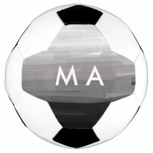 Einfache Monogramm fügen Sie den Namen Mann minima Fußball