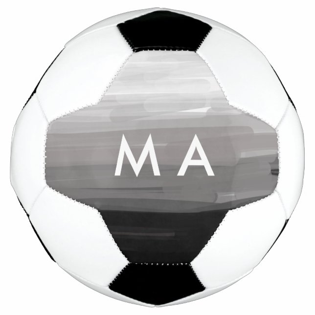 Einfache Monogramm fügen Sie den Namen Mann minima Fußball (Vorderseite)