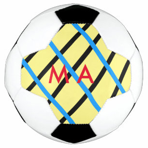 Einfache Monogramm fügen Sie den Namen Mann minima Fußball