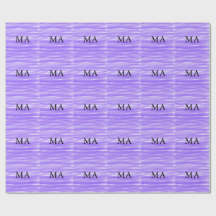 Einfache Monogramm fügen Sie den Namen Mann minima Geschenkpapier