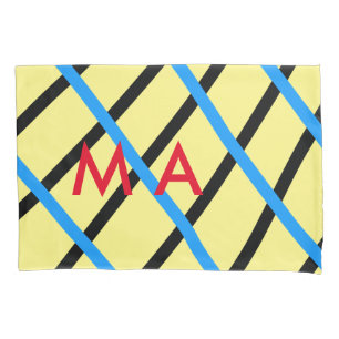Einfache Monogramm fügen Sie den Namen Mann minima Kissenbezug