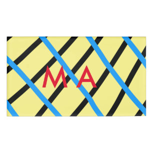 Einfache Monogramm fügen Sie den Namen Mann minima Namenschild