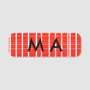 Einfache Monogramm fügen Sie den Namen Mann minima Namensschild
