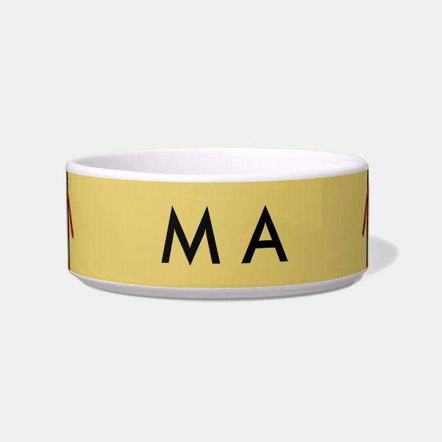 Einfache Monogramm fügen Sie den Namen Mann minima Napf (Vorderseite)