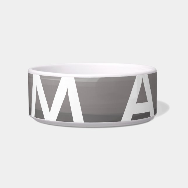 Einfache Monogramm fügen Sie den Namen Mann minima Napf (Vorderseite)