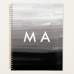 Einfache Monogramm fügen Sie den Namen Mann minima Planer