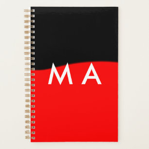 Einfache Monogramm fügen Sie den Namen Mann minima Planer