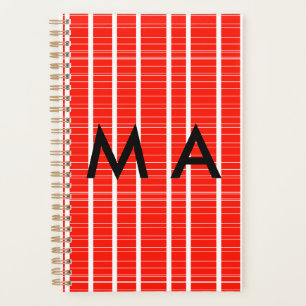 Einfache Monogramm fügen Sie den Namen Mann minima Planer